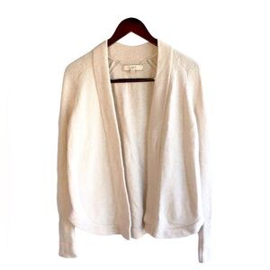 Loft Cardigan Oversize Small Petite SP Merino Wool Blend Soft Comfy beige…